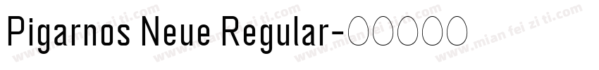 Pigarnos Neue Regular字体转换